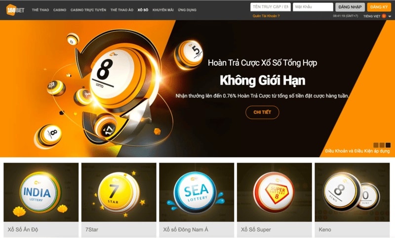 Review 188bet giao dien